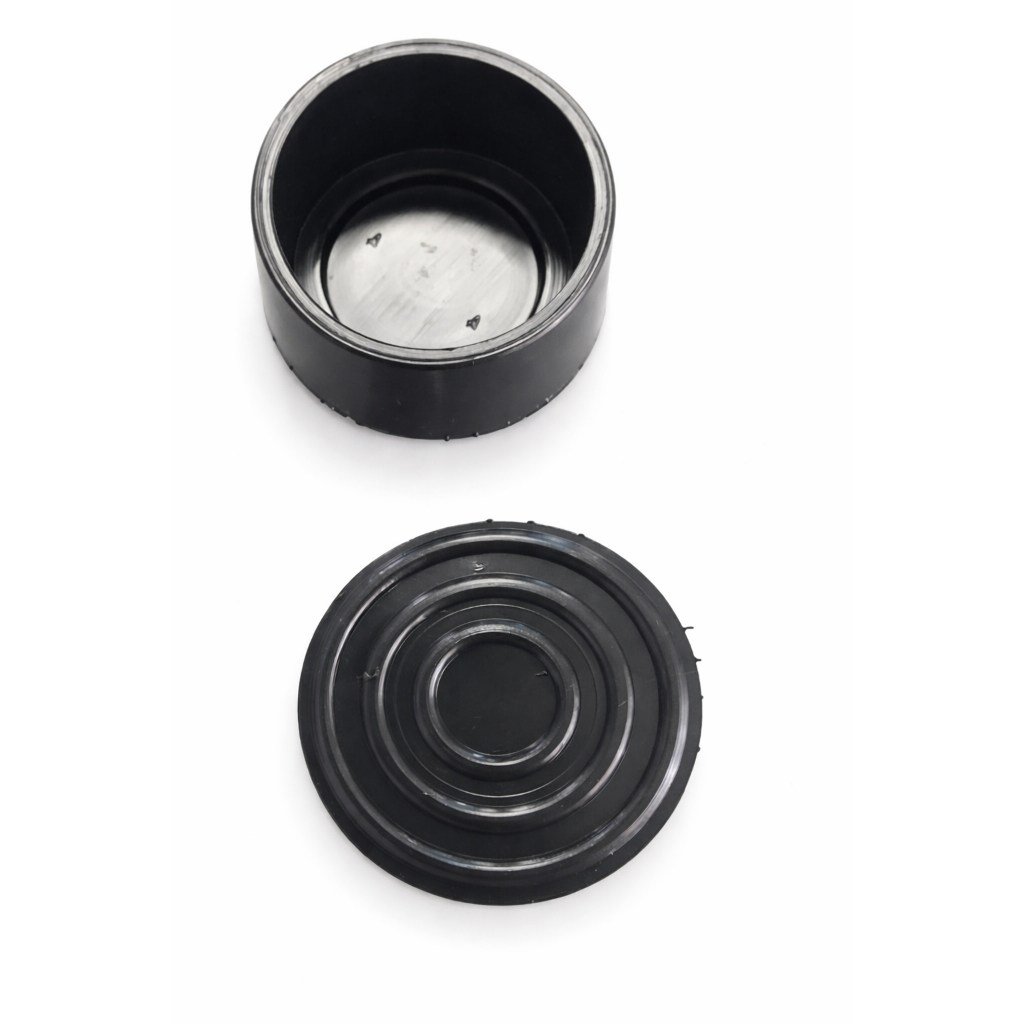 Ponteira Borracha Encosto Escada Piscina Preto - INAQUA ( com 2 unidade )