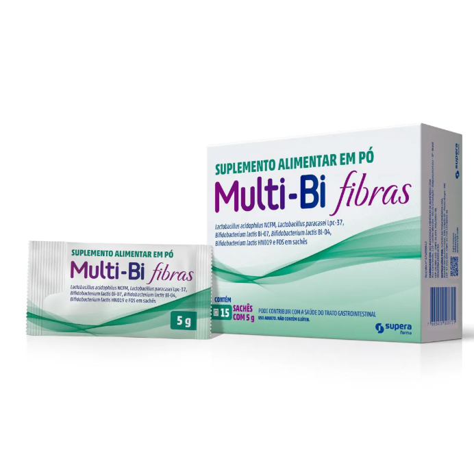 Fibra em Pó Multi-Bi Fibras 15 sachês