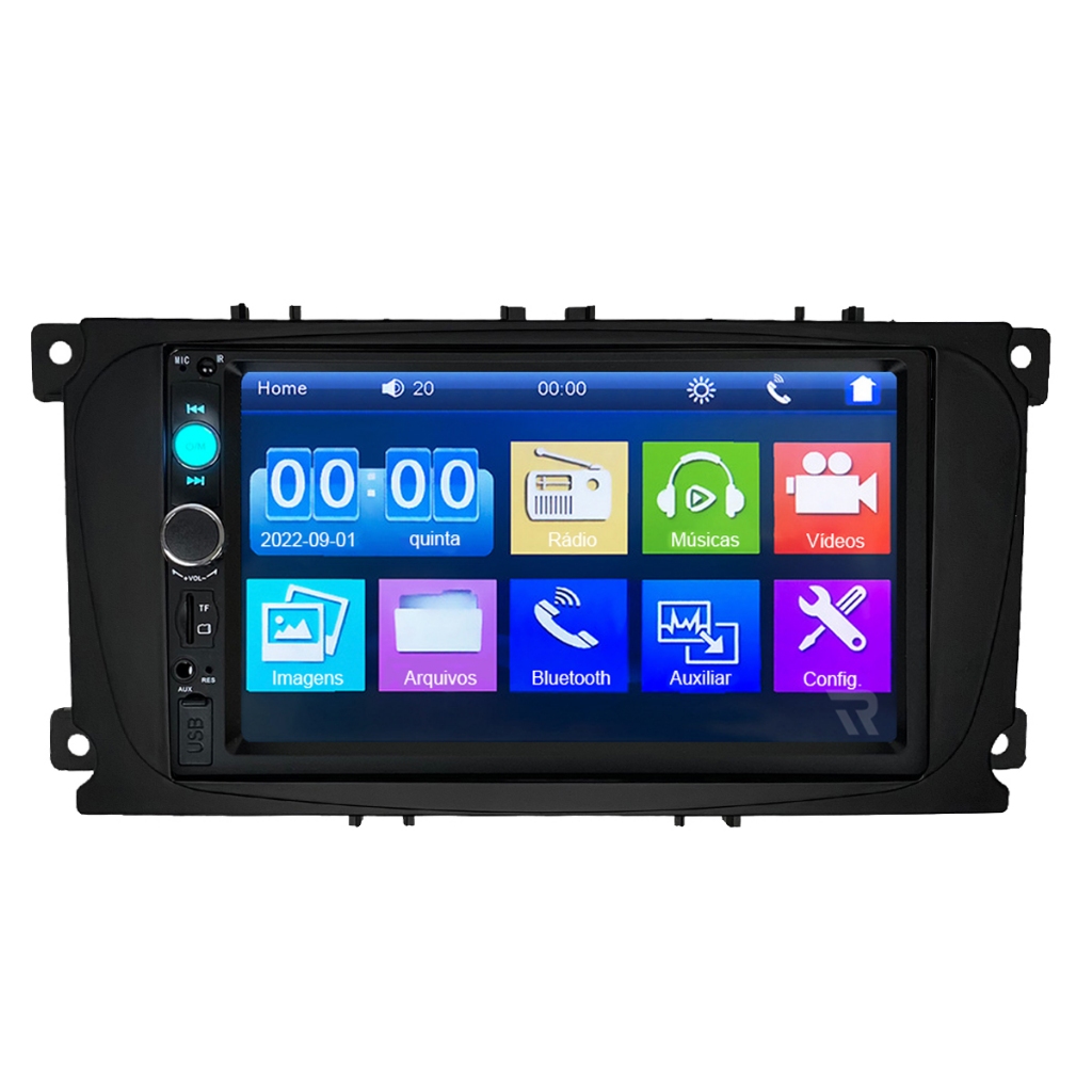 Kit Central Multimidia 7 Polegadas Mp5 Ford Focus 2009 a 2013
