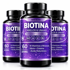 Biotina Original com Ácido Hialurônico CABELOS & UNHAS PELE - ENVIO IMEDIATO