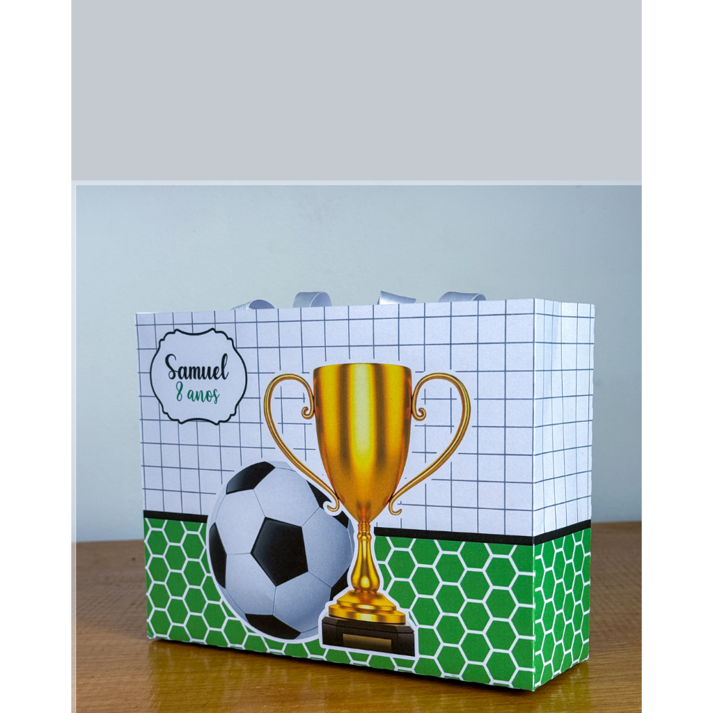 envio rapido sacolinha futebol pegue e monte-sacolinha personalizada-lembrancinha personalizada-festa personalizada