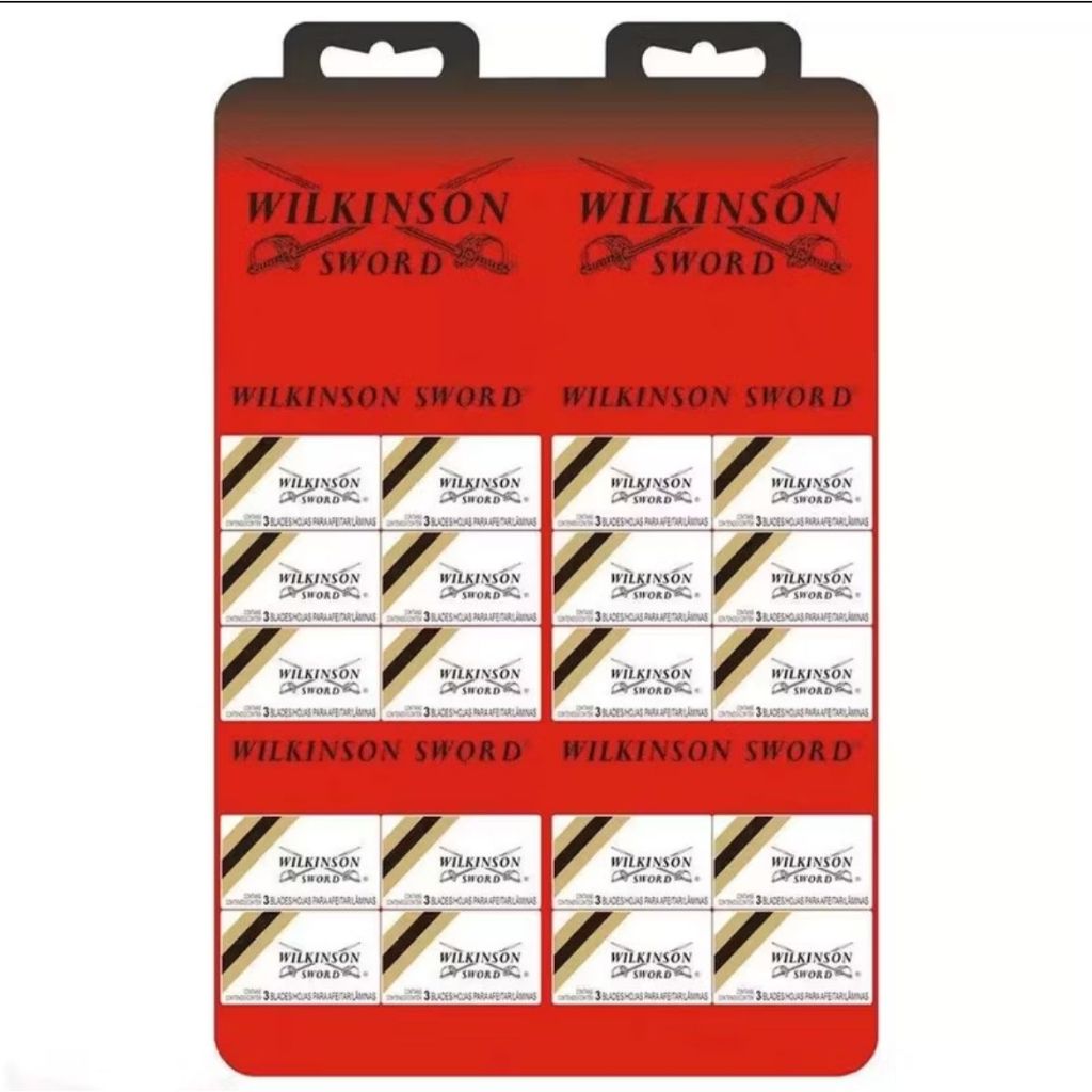 Cartela Lâmina Gilette Wilkinson | 20 UNI X 3 (60 Lâminas)