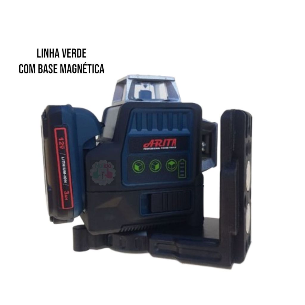Nível A Laser Arita 12 Linhas Base Giratória C/duas Baterias