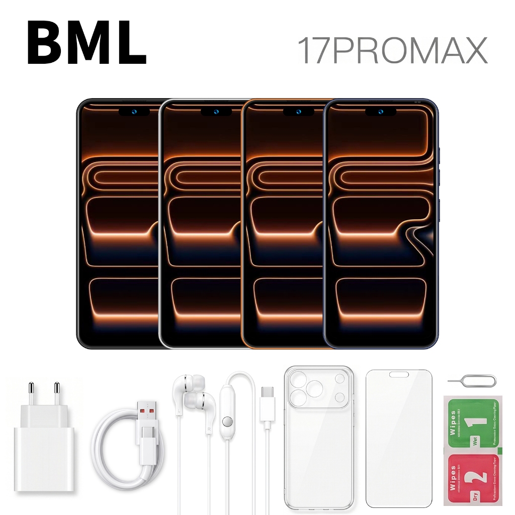 BML Smartphone 12GB+512GB ram AI Global 5G Dual Sim Android 15, 6.56'' Tela,Câmera 108MP-Bateria De 5000 mAh