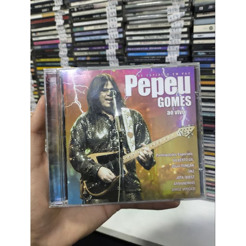 CD PEPEY GOMES - AO VIVO - DE ESPÍRITO EM PAZ - GILBERTO GIL - SNZ - ZÉLIA DUNCAN - CD Usado conservado - REF:'CD 1006