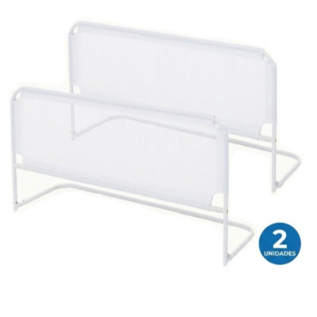 KIT 2 Grade De Cama Com Tela de Proteção Segurança P/ Crianças e Idosos Cama Normal Ou Box