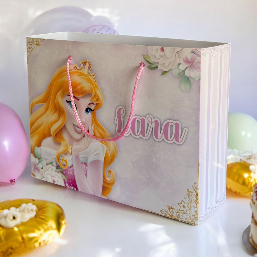 Kit Sacolinhas Personalizadas Tema A Bela Adormecida Lembrancinhas Aniversário