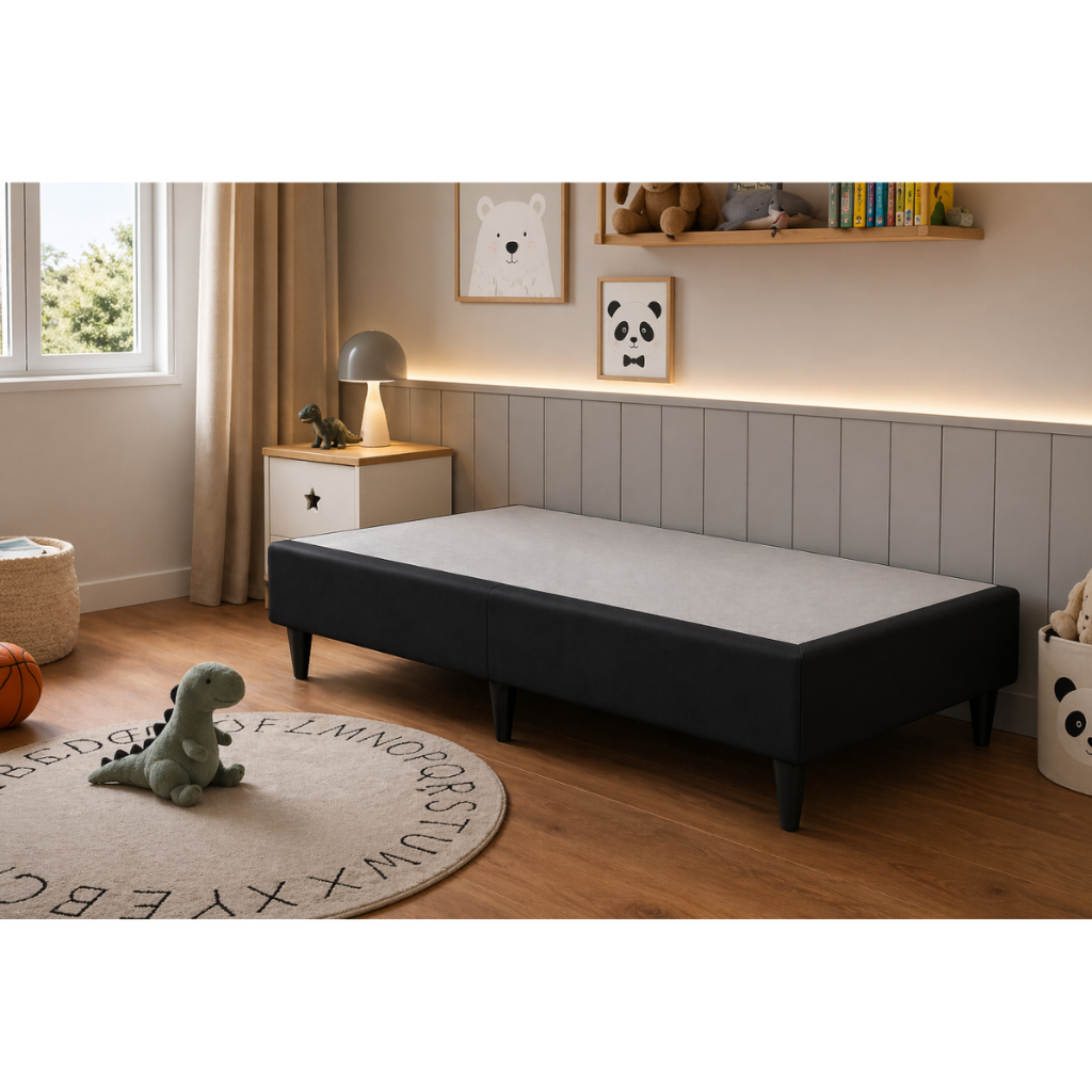 Base Cama Box de Criança Tamanho Juvenil 150x70 Diversas Cores Estrutura em Madeira Mega Oferta