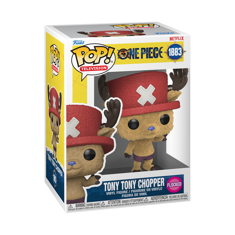 FUNKO POP ONE PIECE LIFE ACTION TONY TONY CHOPPER FLOCKED 1883 NOVO ORIGINAL — imagem 2 de 2