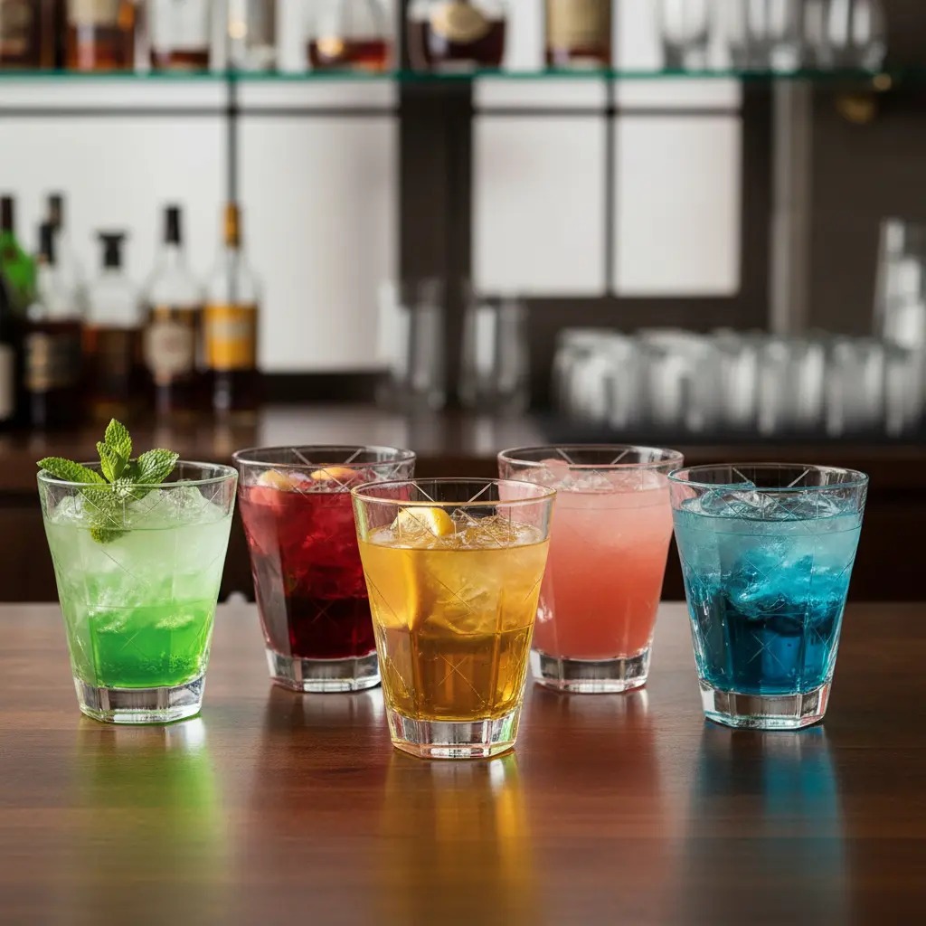 Jogo 6 Copos Porto Fino 330 ML Bebidas Drinks Coquetéis Transparente Detalhado Luxuoso Festa Jantar.