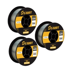Kit 3 Rolo Arame Para Solda Mig De 0,8mm Rolo Com 0.5kg Sem Gás Start