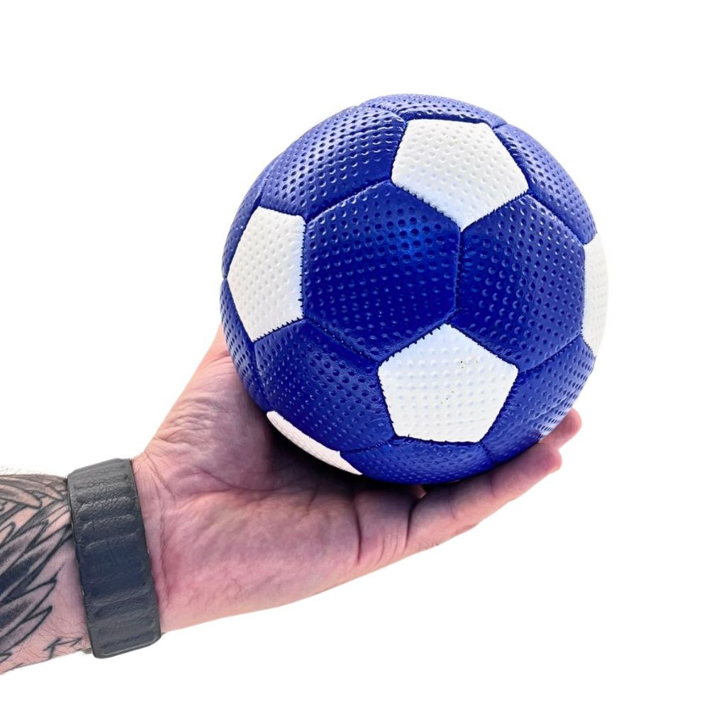 Mini Bolas de Volei e Futebol N°3 - Couro Sintético Costurada Coloridas- Para Pet