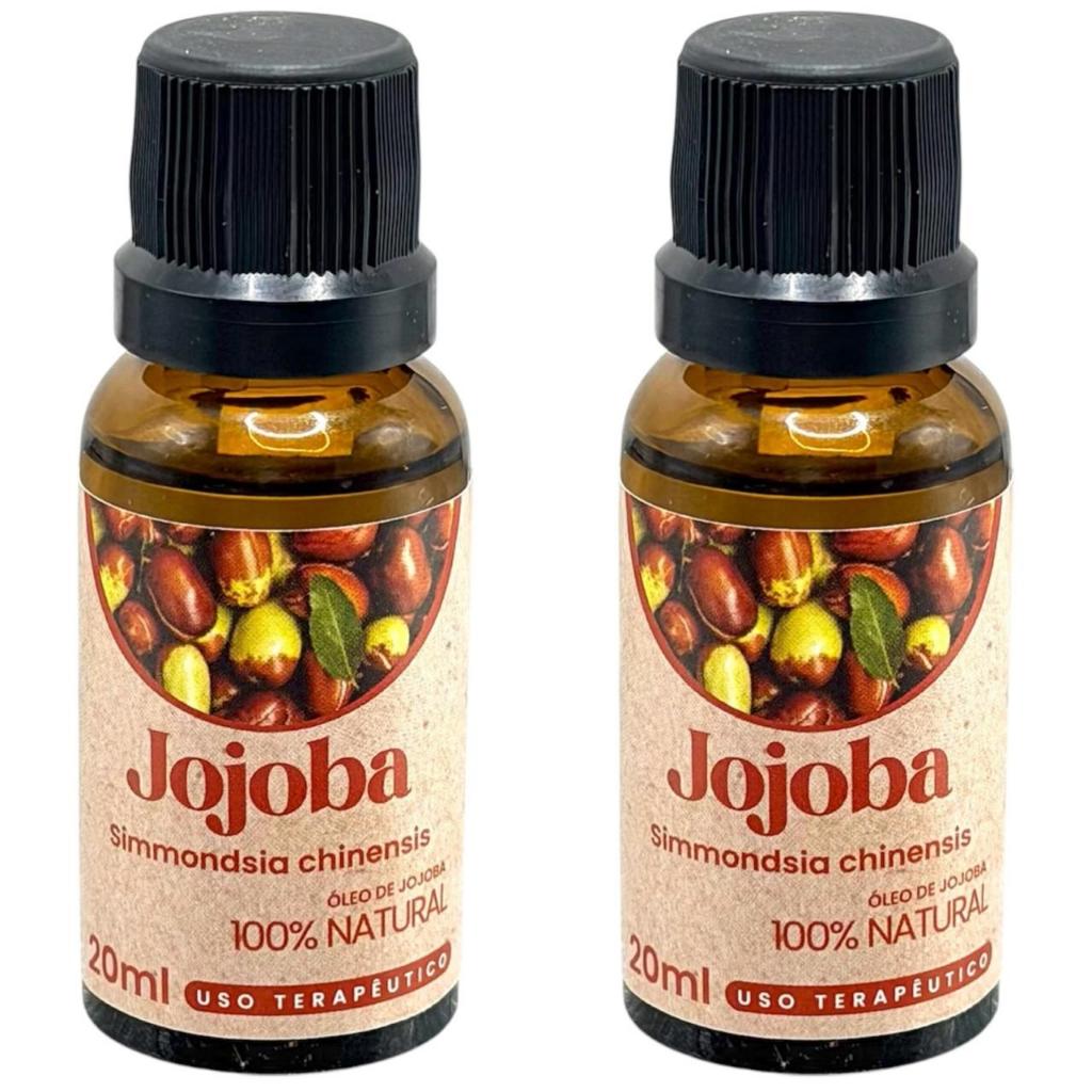 2x Óleo de Jojoba BioSencia 20ml Vegetal | Equilíbrio da Oleosidade e Skincare Natural 100% Puro