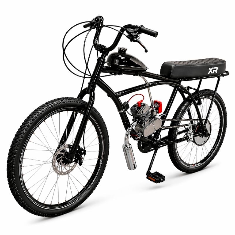 Bicicleta Motorizada 80cc FREIO A Disco Rocket Spitfire QUADRO REFORÇADO (MONTADA e TESTADA)