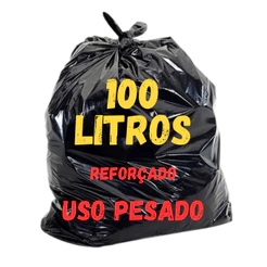 Saco de Lixo Reforçado 100 Litros Grosso Não Rasga P/ Cozinha, Lavanderia, Casa Promoção Atacado