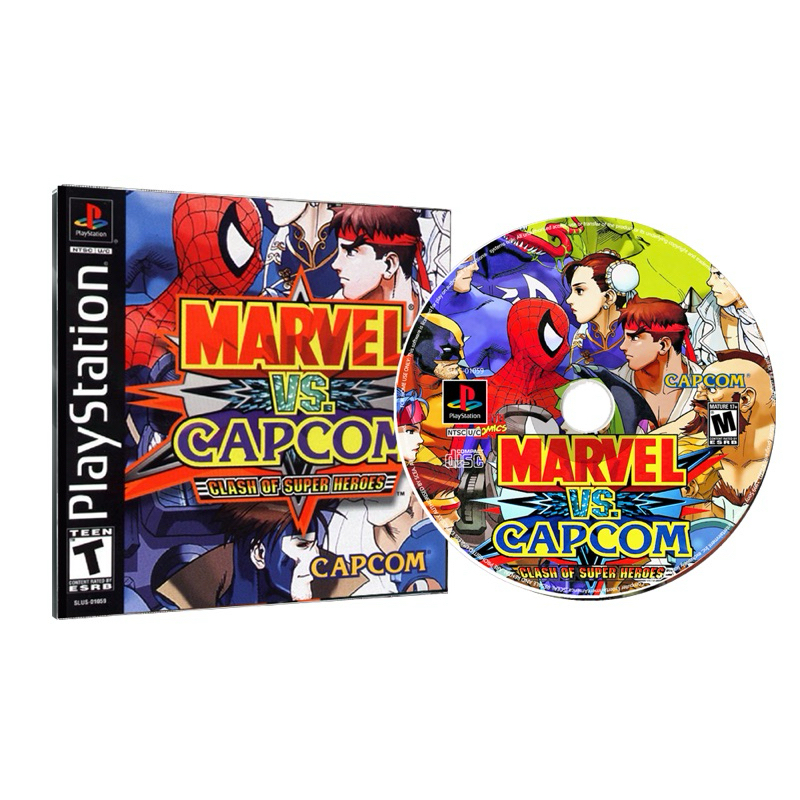 Jogo Marvel vs. Capcom: Clash of Super Heroes - Playstation 1