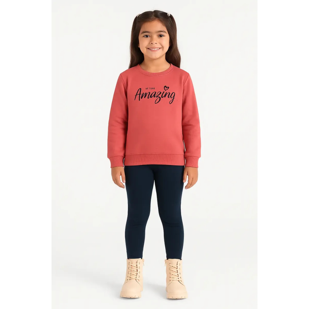 Conjunto Moletom Rovitex Menina TAM 12: Felpudo C/ Legging Molecotton