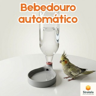 Bebedouro automático para pássaros calopsita periquito arara