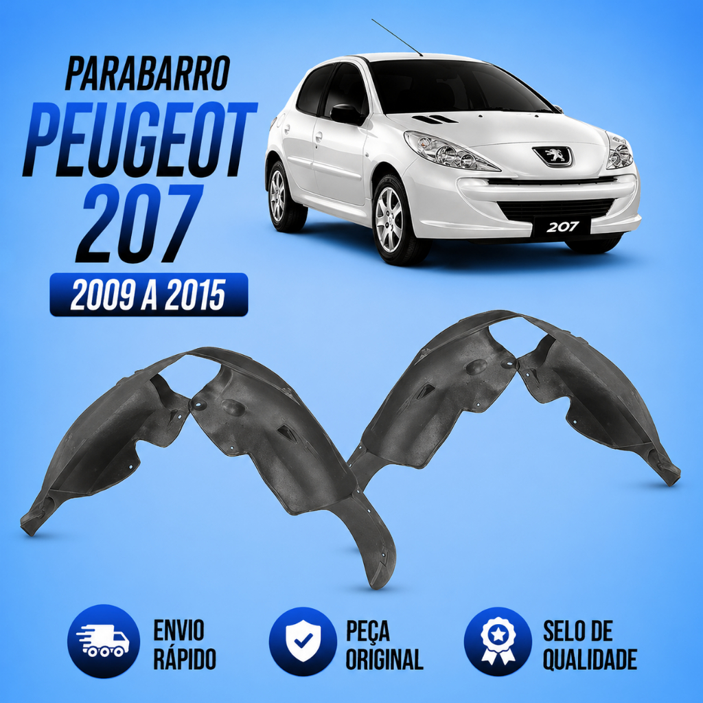 Parabarro Peugeot 207 ANO 2009 2010 2011 2012 2013 2014 2015