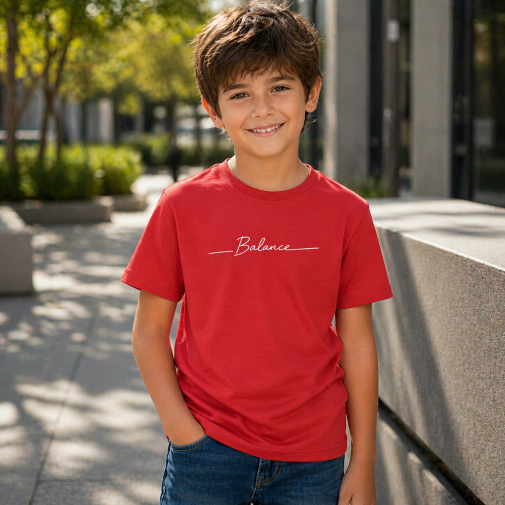 Camiseta Infantil Básica Balance Verão Roupa Infantil Camiseta Masculina