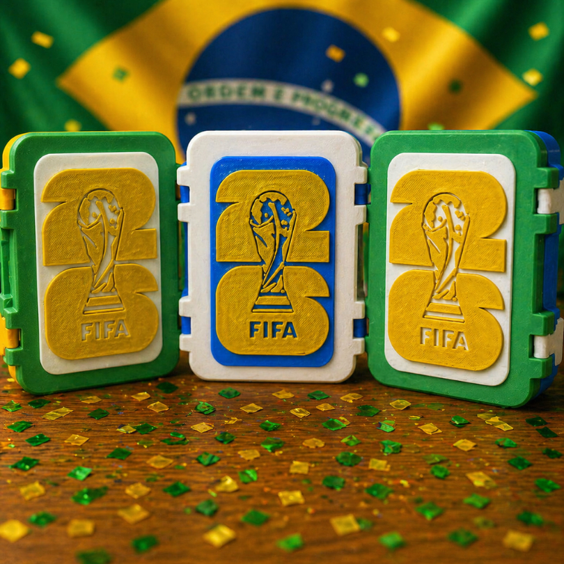 CASE PARA FIGURINHAS - COPA DO MUNDO 2026 - ESTOJO 3D ORGANIZADOR