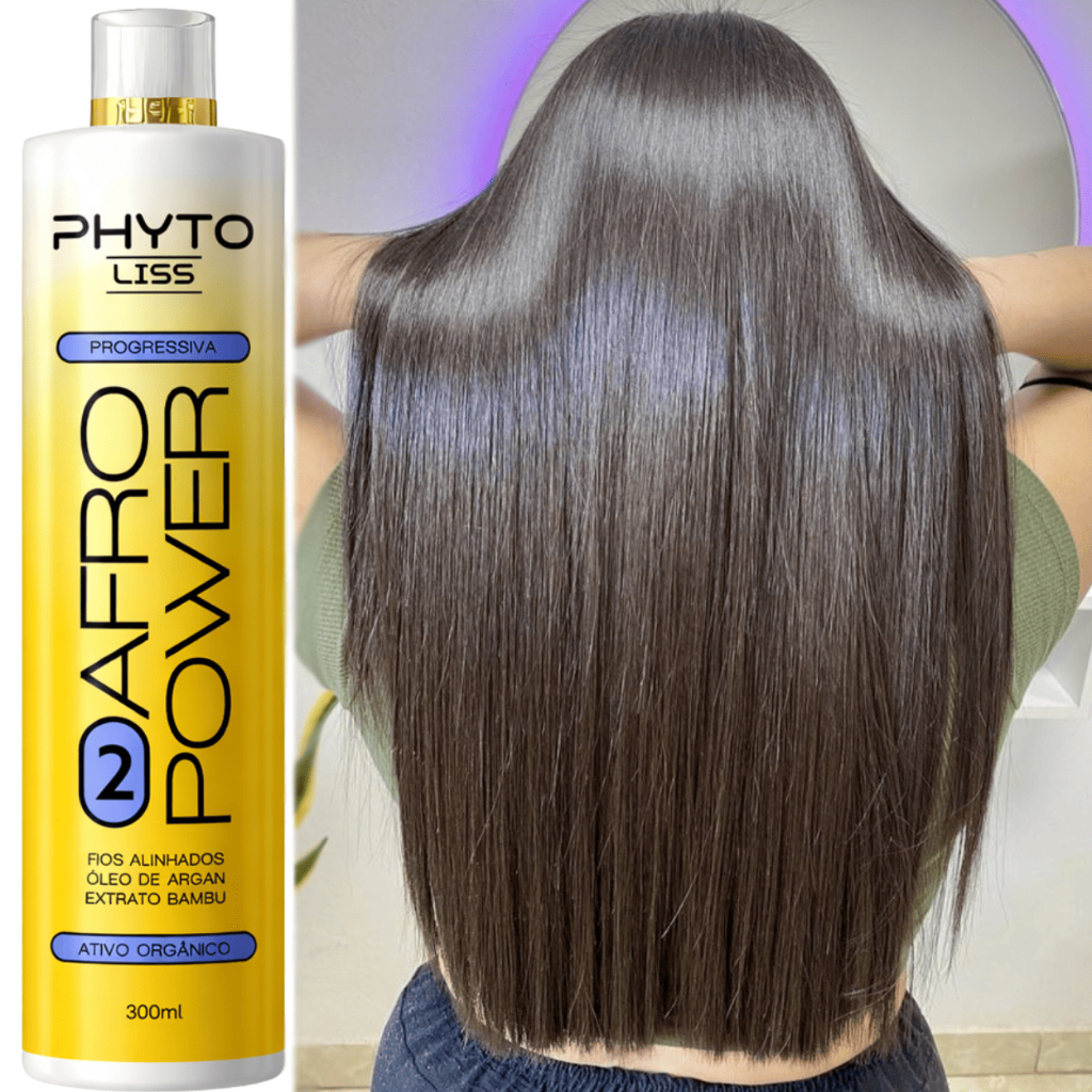Selagem Afro Liss Orgânica Sem formol - Liso Impecável e Duradouro | Phyto Liss