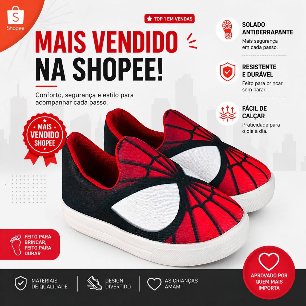 Tenis menino infantil confortavel