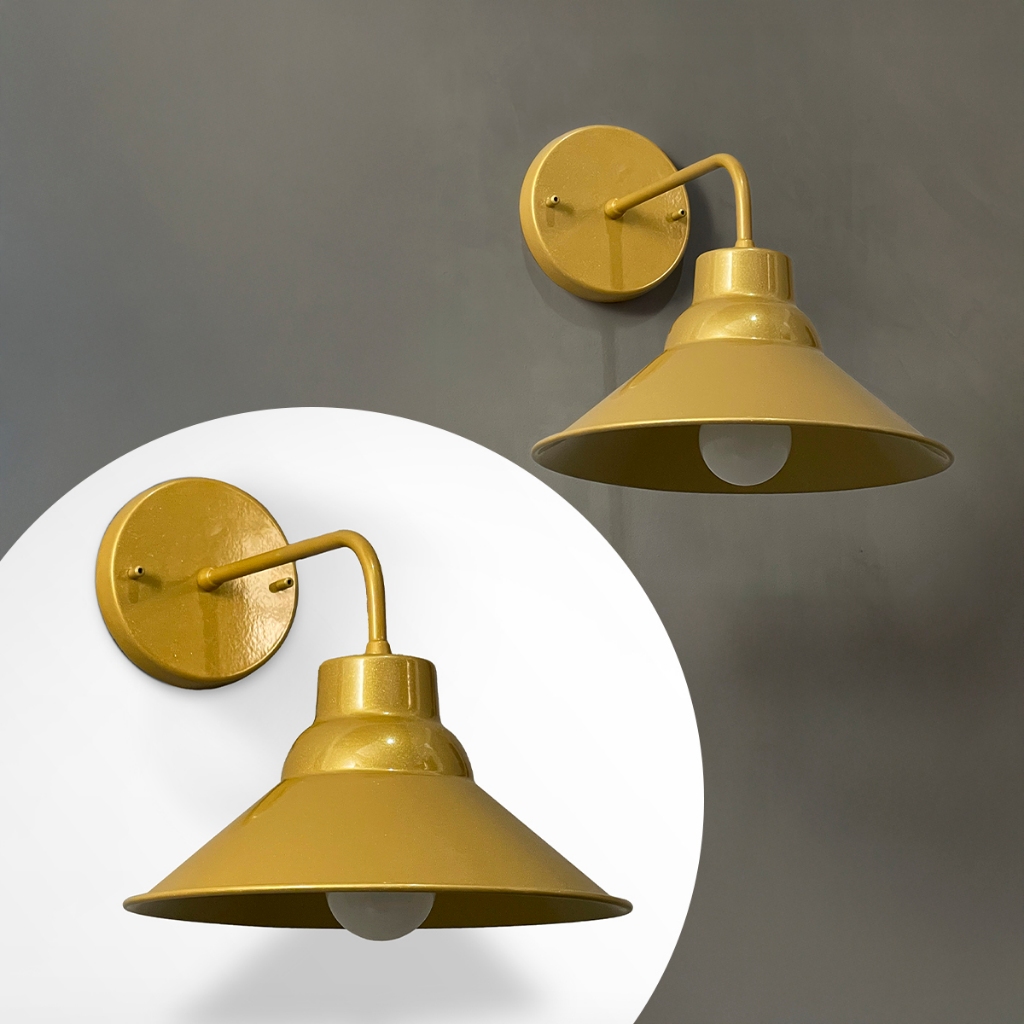 Imagem Arandela Luminaria de Parede Industrial Retro de alumínio e Bivolt interna e Externa Casa Decoração