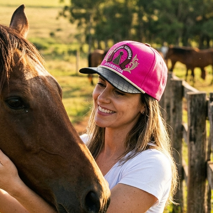 Boné Nossa Senhora Country rodeo adulto Cores unissex