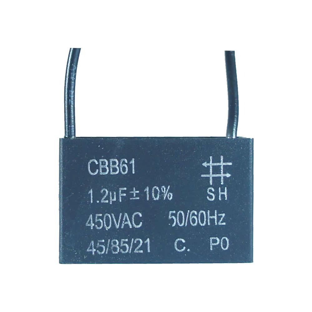 Capacitor De Partida Cbb61 1,2uf 450vac (2fios)