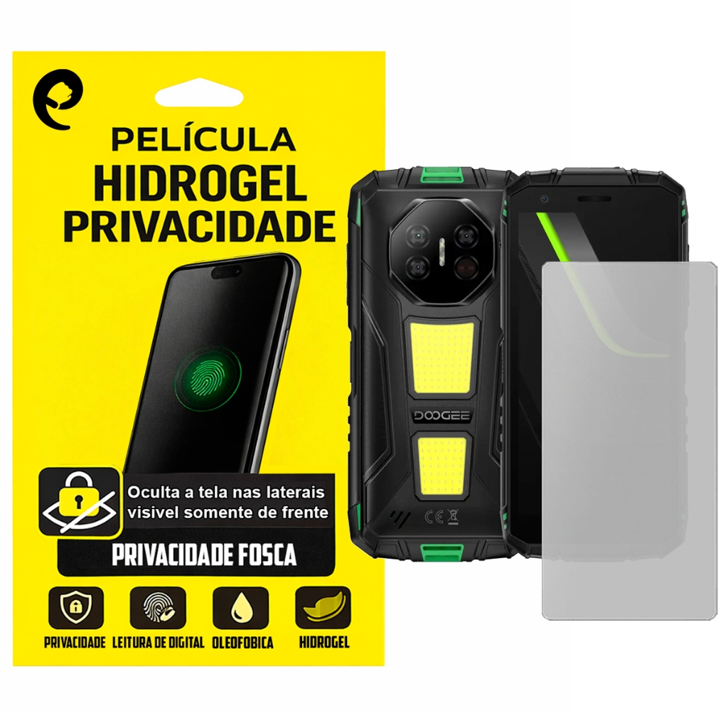 Película (Privacidade) Fosca Hidrogel Slim TPU Protetora Compativel com celular Smartphone Doogee Fire 3 Max