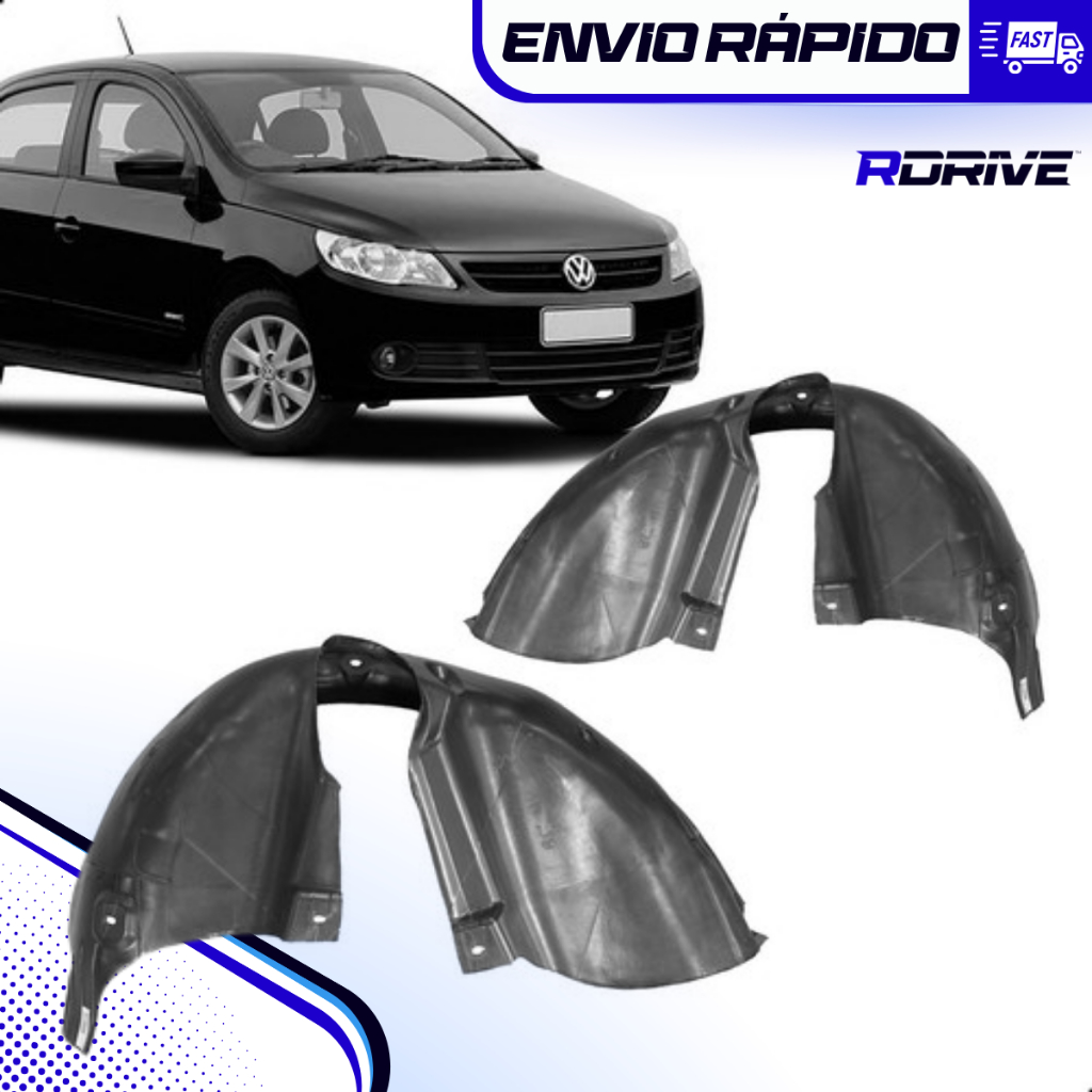 Parabarro Traseiro Gol 2009 a 2023 Direito ou Esquerdo Unitário Volkswagen Molde Original