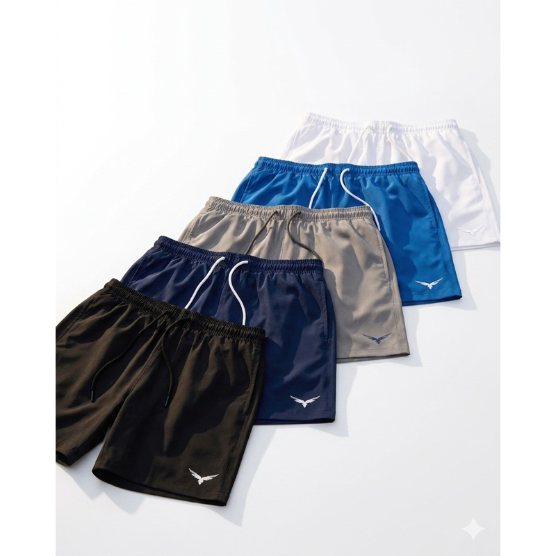 Kit 5 Shorts com Elastano corrida Mauricinho Academia Esporte Treino Bermuda Praia Básico Liso envio rápido