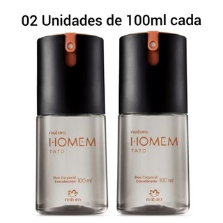 02 Deo Corporal Natura Homem  Tato Original 100ml cada