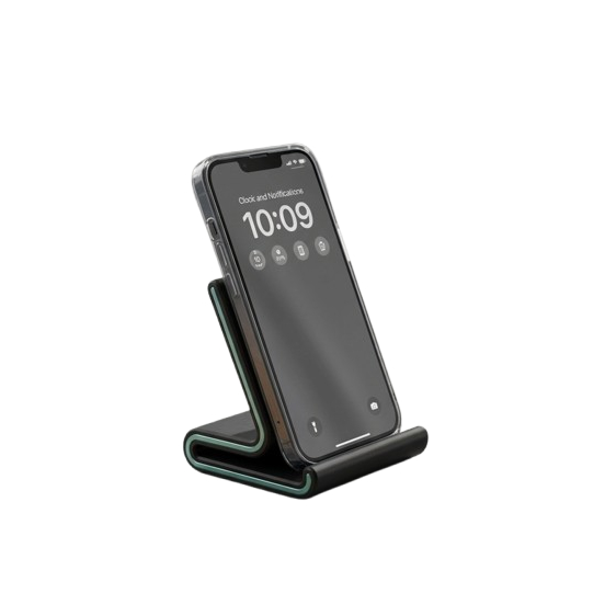 Suporte para Celular com Detalhes Laterais, para Uso em Mesa, Compatível com Smartphones