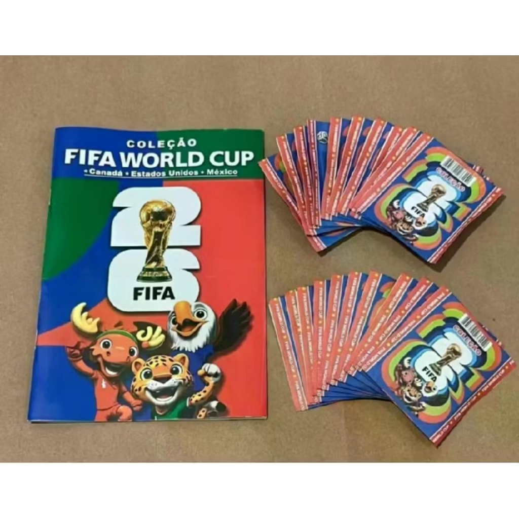 Álbum Copa do Mundo 2026 Não Oficial + 50 Figurinhas Colecionável Não Oficial 48 Seleções Estilo FIFA