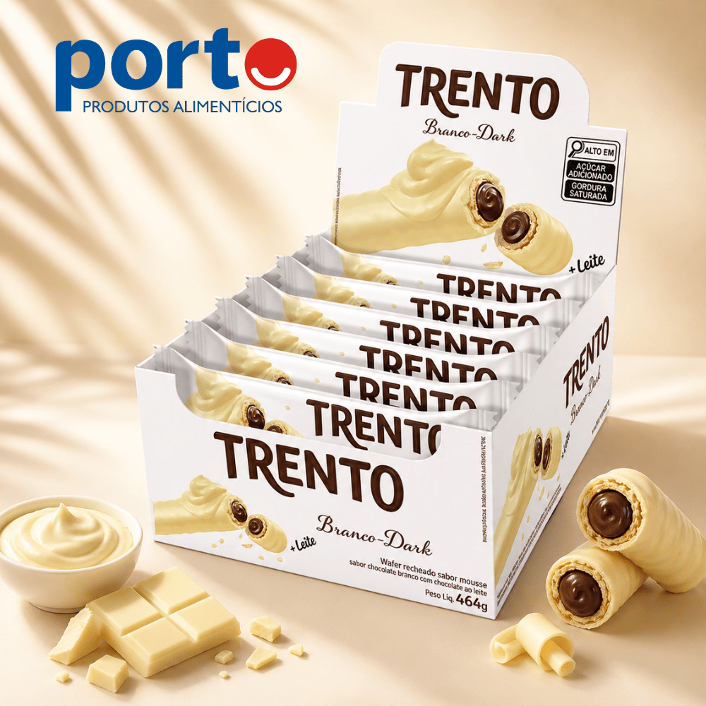Chocolate Trento Branco - Dark Com 16 Unidades De 29g