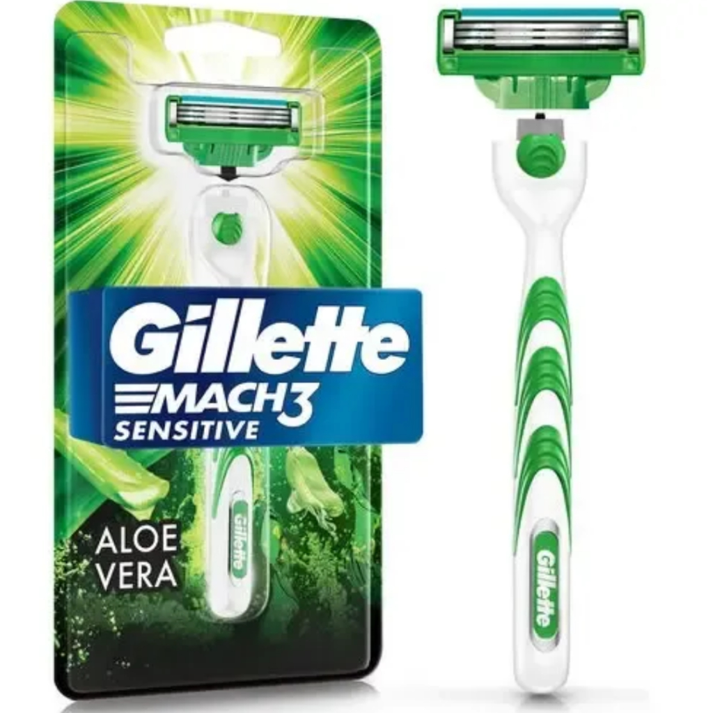 Aparelho De Barbear Mach3 Sensitive + 1 Carga Gillette