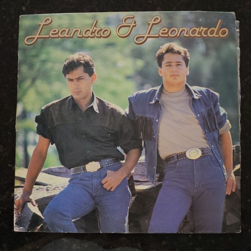Disco de vinil (LP) Leandro e Leonardo, pense em mim, 1990