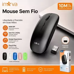 Mouse Sem Fio Com Led Recarregavel (bluetooth,2.4gbUSB)