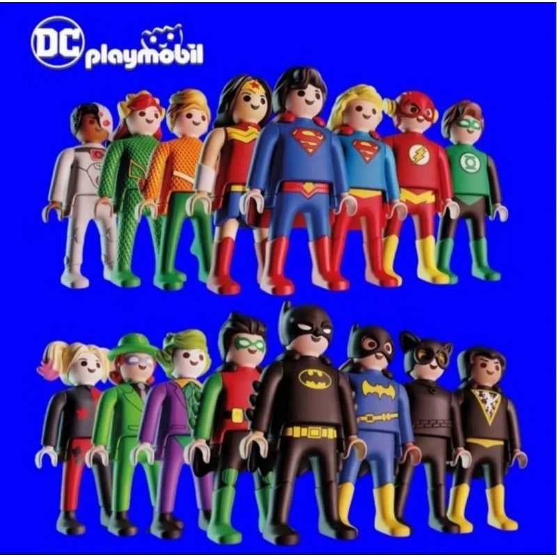 Playmobil - Bonecos colecionáveis DC - Kinder Ovo