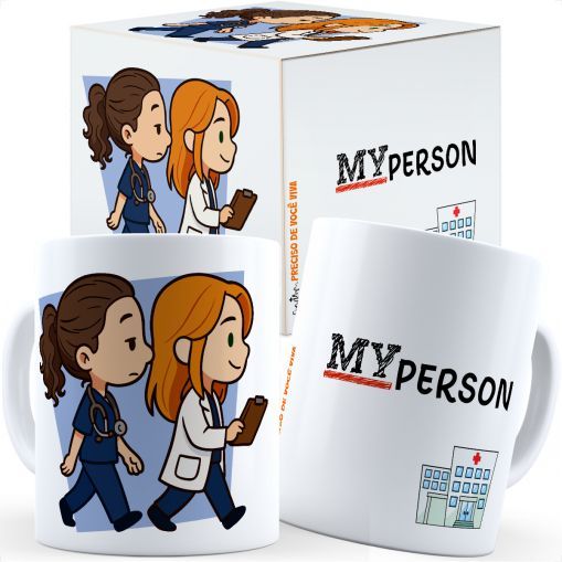 Caneca Greys Anatomy Frases - Caixa Personalizada — imagem 2 de 2