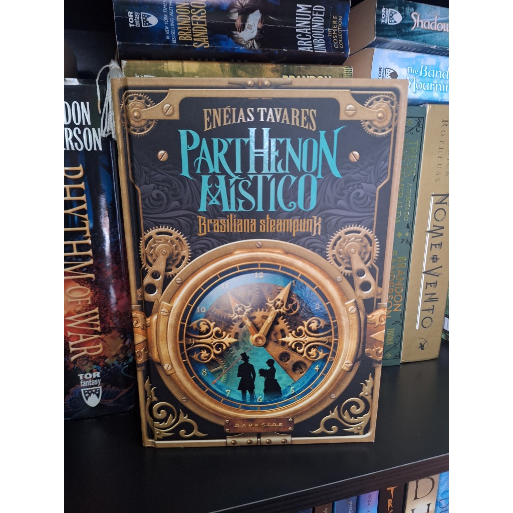 Livro Parthenon Místico - Autor Enéias Tavares - Darkside - Literatura Brasileira - Acompanha Jornal