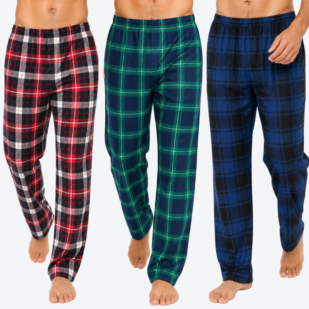 Calça Xadrez Reta Estilo Masculina Skatista Folgada 100%  Suede Algodão Premium Pijama Dormir