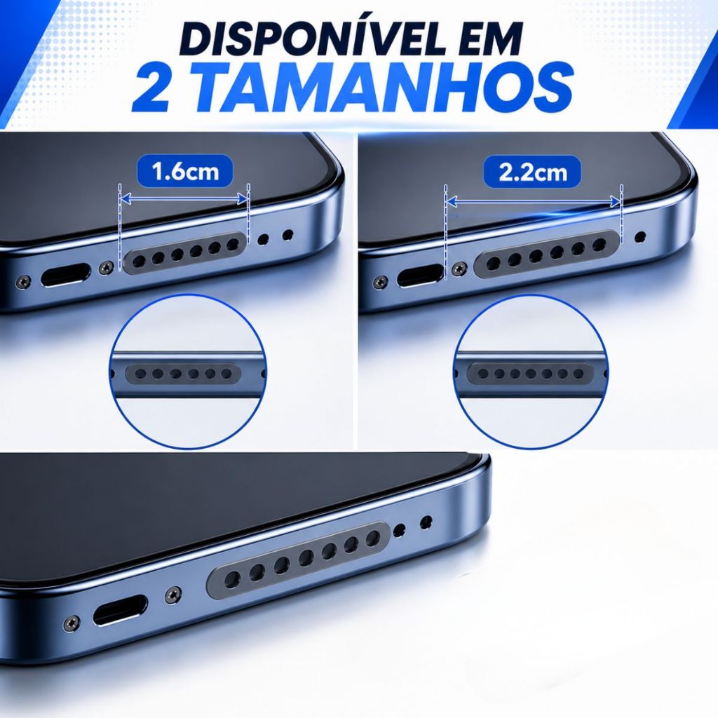 Pelicula Protetora Auto Falante Microfone Anti Poeira Smartphone