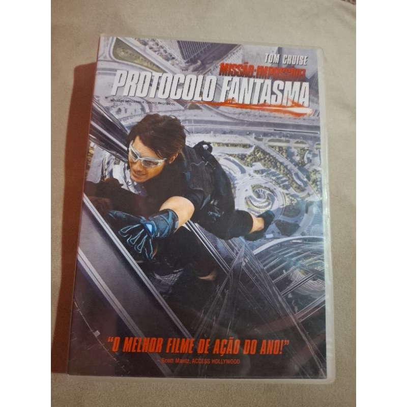 DVD MISSÃO IMPOSSÍVEL PROTOCOLO FANTASMA.