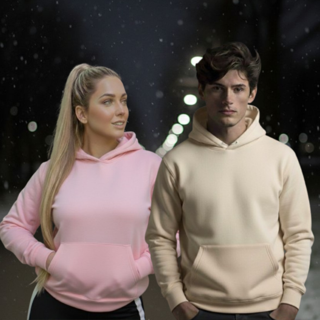 Kit 2 Blusa de Frio Moletom Canguru Unissex Com Bolso e Capuz Promoção Envio Imediato