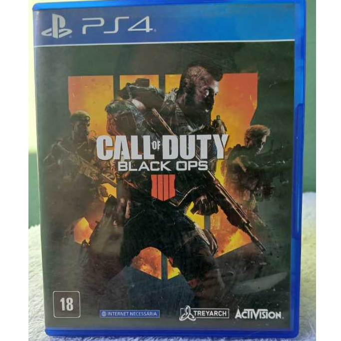 Call of Duty Black Ops 4 PS4 Original Mídia Física Usado Dublado Português BR Funciona no PS5