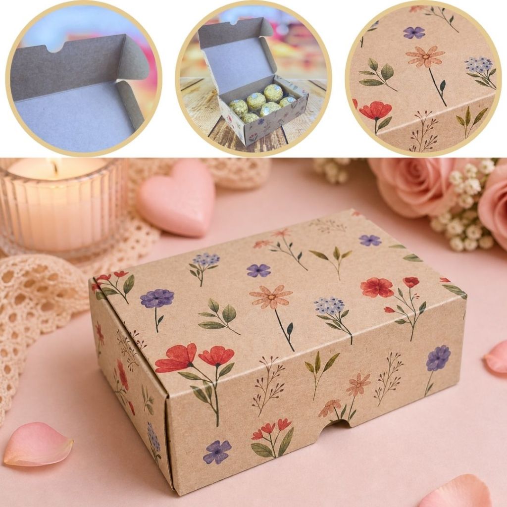 10 CAIXA 06 DOCES DIA DAS MÃES FLORES DO CAMPO 12X8X4CM 5457 ( DIA DAS MÃES IDEIA ) OUTLET