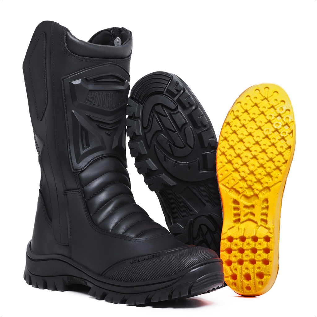 Bota Militar Com Zíper Cano Longo Samu Rocam Elite Tática SBL